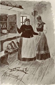 Illustration du poème Triglav de Finzgar - Miljutin Zarnik